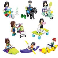 【HOT】 The Pie Mart 8in1 Girls Friends Tree House Building Blocks อิฐเข้ากันได้กับเพื่อนตัวเลขของเล่นสำหรับเด็กเป็นของขวัญ