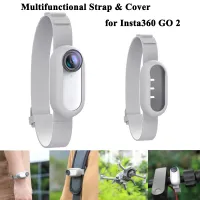 （misty shop）สายรัดข้อมือป้องกันซิลิโคนสายคล้องกล้องสำหรับ Insta360 GO 2สายรัดสำหรับเครื่องประดับ,กระเป๋าเป้สะพายหลังลายทาง Tali Sepeda แมว