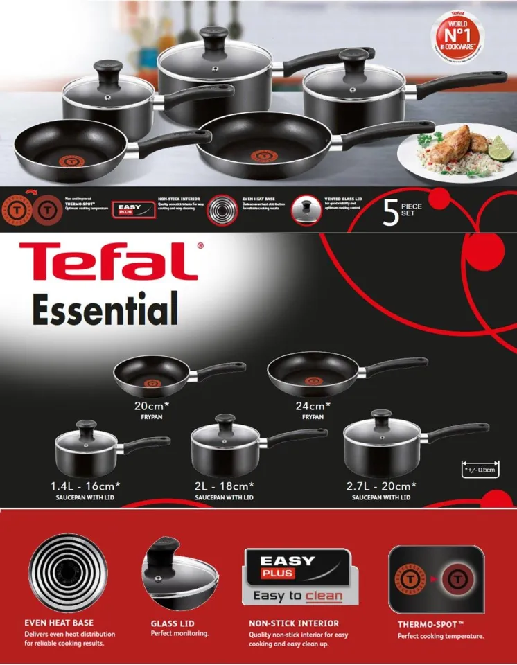 Tefal A157S545 Essential 5 Piece Set