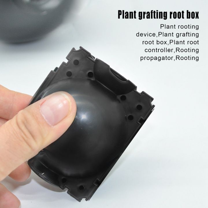 plant-rooting-box-high-pressure-propagation-ball-grafting-device-garden-grafting-plant-root-controller-s-black-x-10