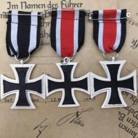 3pcslot Iron Cross German Military Decoration Medals Family EKII 1939 1914 1870 Knights Cross Ritterkreuz Grand Cross