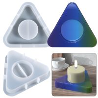 [COD] Epoxy Mold Triangular Candlestick Set Table Jewelry Silicone Wholesale