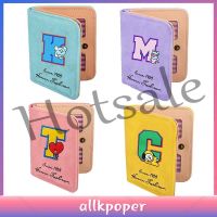【hot sale】 ♣ B11 KPOP BTS Short Letter Wallet Card Pack BT21 Cartoon Character Wallet
