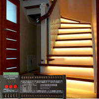 LED Motion Sensor Stair Dimming Light Wireless Indoor Flexible Strip Step Staircase Lamp Running 12V Single color Addressable