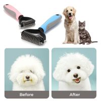 Pet Cat Hair Removal Comb for Dogs Cat Detangler Fur Trimming Dematting Deshedding Brush Grooming Tool For matted Long Hair