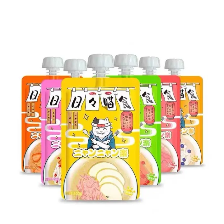Japan UoZen fattening nutritious meat puree Pet Snacks Cat Kitten