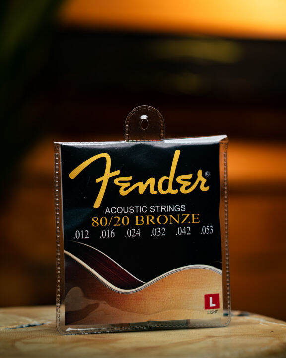 Fender Guitar Strings Acoustic Guitar String Set 6pcs ( Gold ) Lazada PH