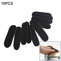 5/6/10pcs Anti-Skid Foam Stickers Finger Skate Board Black Sponge Grip Tape Panel Sticker For Finger Skateboard Deck Adhesives Tape