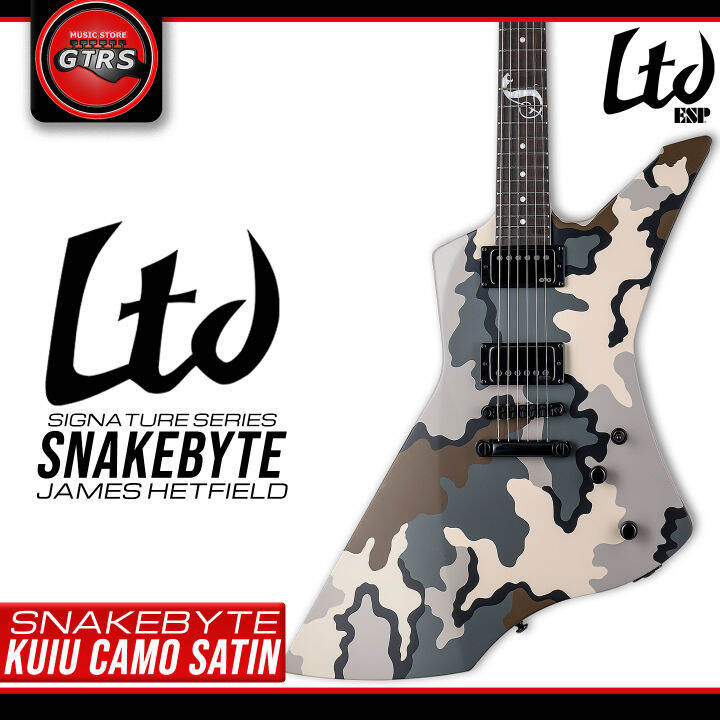 LTD by ESP Guitars Signature Series Snakebyte Kuiu Camo Satin James