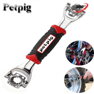 pig Car Tools Socket Wrench 48 In 1 Tools Universal Wrench Spline Bolts Ratchet Repair Tools Bicycle Socket Torque Wrenchs