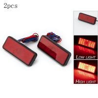 2 Pcs 12V Universal Car Motorcycle LED Reflector Rear Tail Brake Stop Warning Side Marker Light For Truck SUV Trailer Scooter