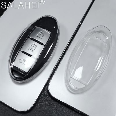 npuh TPU Transparent Car Key Case Cover Holder For Nissan Qashqai J10 J11 X-Trail T31 T32 Kicks Tiida Pathfinder Murano Juke Infiniti