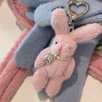 【YF】◇☬✘  Cartoon Pink with Pendant Dolls Keychain Fashion Coin Ornaments Keyring for Keys