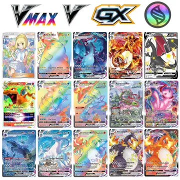 New Pokemon Cards in Portuguese TAG TEAM GX V VMAX Trainer Energy  Holographic Playing Cards Game Português Children Toy