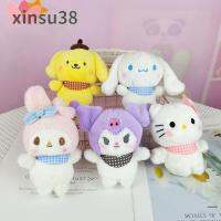 XINSU38 น่ารักค่ะ Kawaii สัตว์ KT เด็กๆ เครื่องประดับ DIY พวงกุญแจรถ อุปกรณ์เสริมกระเป๋า คุโรมิ พวงกุญแจตุ๊กตา Kuromi พวงกุญแจแมว KT ของเล่นตุ๊กตา My Melody จี้ plushies