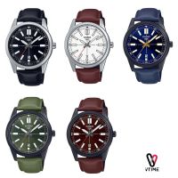 CASIO นาฬิกาผู้ชายสายหนัง MTP-VD02L | MTP-VD02BL