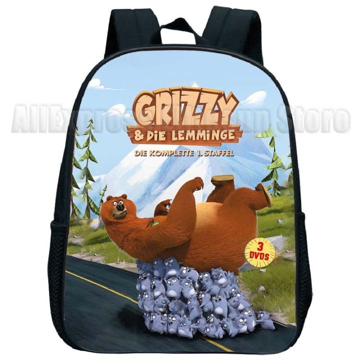 kids-grizzy-and-the-lemmings-mini-backpacks-toddler-cartoon-kindergarten-bookbags-boys-girls-anime-schoolbags-child-rucksack