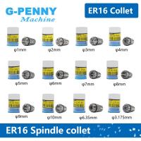 G-Penny 1pcs ER16 Spring Collet Chuck 0.015mm 1,2,3,4,5,6,7,8,9,10,1 / 4,1 / 8 CNC Milling Lathe เครื่องมือ มอเตอร์แกนหมุน