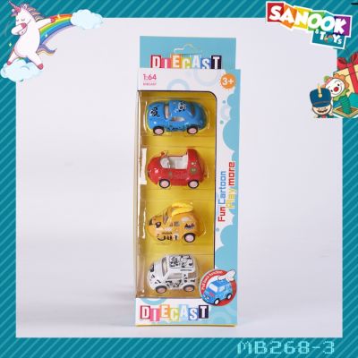 TOYS  ของเล่นชุดรถสนุกการ์ตูน บรรจุ4คัน คละแบบ#MB268-3(10.5x30x4.5ซม.)