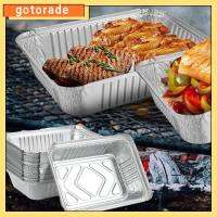 GOTORADE 50 PACK 34ออนซ์ออนซ์ กระทะฟอยล์อลูมิเนียม ทนทานสำหรับงานหนัก 6.3x8.7นิ้ว กระทะอบขนม แบบพกพาได้ มีฝาปิด กล่องขนมปังใช้แล้วทิ้ง การทำอาหารการทำอาหาร