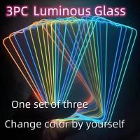 Colour Luminous Protective Film For OPPO Realme Narzo 30 Pro 20A 10A X50 XT X7 Pro X3 X2 8 7i 6 5S 3 Pro Colour Tempered Glass