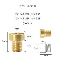 รถแข่ง Zs ชุดเจ็ทหลักคาร์บูเรเตอร์มอเตอร์ไซค์10/12ชิ้นสำหรับ Phbg Ad/ds Racing Carb Dellorto1486 Idle เจ็ทนำร่องขนาด30-135