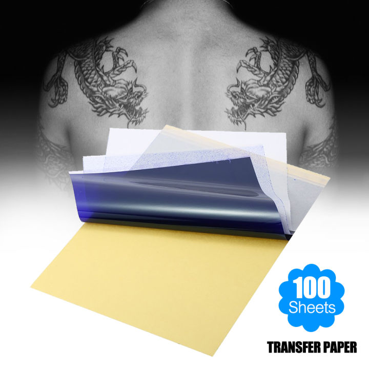 Nanwei Tattoo Transfer Paper 100 Sheets Tattoo Stencil Paper Thermal Stencil Paper For Skin A4 5618