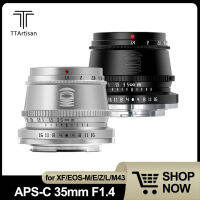 TTArtisan APS-C 35มม. F1.4รูรับแสงขนาดใหญ่ Prime เลนส์สำหรับ Fuji X-A2 X-T30 Canon M5 Nikon Z50 Leica T Sigma FP