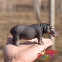 Monkey Toys - โมเดลสัตว์ Hippopotamus ฮิปโป ขนาด 12.60 CM (จากหาดใหญ่)