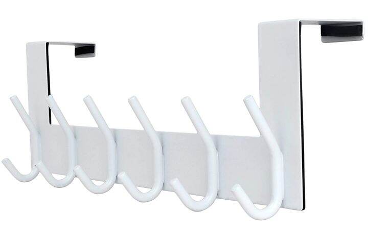 yf-dseap-over-the-door-hook-hanger-6-hooks-coat-rack-for-clothes-hat-towel-white