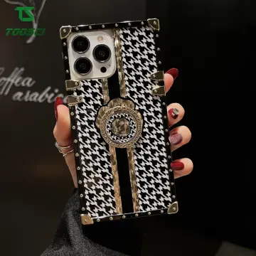 Musubo Brand Leather Phone Case For iPhone 13 11 Pro 12 Pro Max 6s 7 Plus 8  SE 2 X XR XS Max soft Square Wristband Cover Fundas