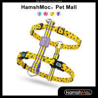 HamshMoc Soft Dog Harness เสื้อกั๊กสุนัขปรับได้น้ำหนักเบาแฟชั่นไนลอนสายรัดสัตว์เลี้ยง Comfort Control สำหรับเดินสุนัขขนาดกลางขนาดเล็ก