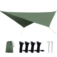 กันน้ำ Sun Shelter เต็นท์ Tarp Anti UV Beach Shade กลางแจ้ง Camping Garden Hammock Rain Fly Sunshade กันสาด Canopy X618D