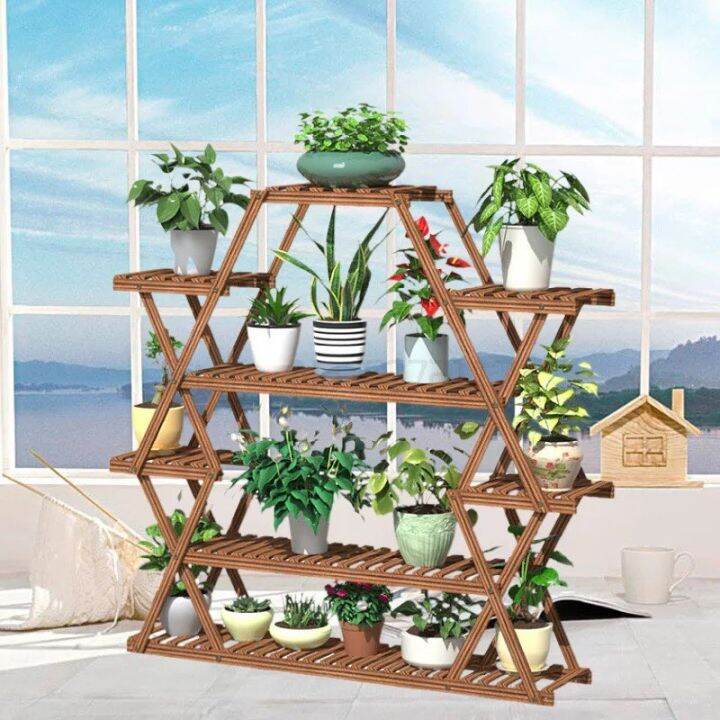 Wooden Balcony Flower Stand | Lazada PH