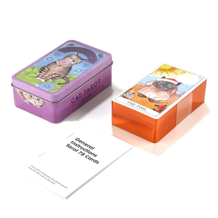 กล่องดีบุกไพ่ทาโรต์-everyday-witch-tarot-card-พร้อมหนังสือคู่มือกระดาษ-ขนาดพกพา10-3x6cm-การ์ดทำนาย-คู่มือฉบับภาษาอังกฤษ-ไพ่ยิปซี-ไพ่ออราเคิล-ไพ่ทาโรต์-ไพ่ยิบซี-ไพ่ทาโร่