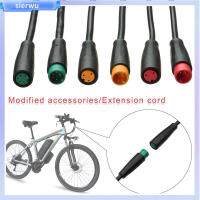 SIERWU 9มม. สายเคเบิลเสริม อุปกรณ์เสริม eBike สายเคเบิล2/3/4/5/6Pin ขั้วต่อฐาน ขั้วต่อกันน้ำ ขาจอแสดงผล