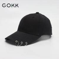 COOK Hip Hop ผู้หญิงเบสบอลหมวกแหวนวงกลม Snapback หมวกสำหรับผู้ชายผู้หญิง Unisex หมวกพ่อปรับ Kpop เกาหลีสไตล์ Gorra-Zitao