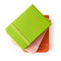QIAOWEIS สมุดจดงานสีผลไม้รายเดือน96แผ่นสมุดบันทึกกระเป๋า Notebook Mini รายสัปดาห์สมุดโน้ต A7