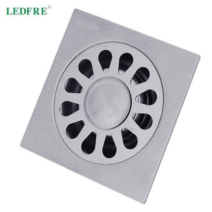 ledfre-10cmx10cm-drain-floor-shower-tile-channel-304-stainless-steel-bathroom-siphon-mesh-sink-strainer-garagehair-lf66006