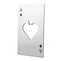 of Spades Poker Bar Tool Soda Stainless Steal Beer Bottle Cap Opener