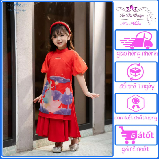 9-25kg) Váy bé gái đi chơi đi tiệc Áo dài bé gái cách tân Tết mẫu mới  QATE862 TB192 | Shopee Việt Nam