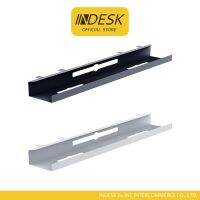 INDESK Cable tray 100 cm รางเก็บปลั๊กและสายไฟใต้โต๊ะแบบแขวน ขนาดยาว 100 ซม.