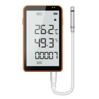 -80 Digital Temperature and Humidity Data Recorder Removable Buffer Probe Refrigerator with LCD Display