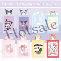 【hot sale】 ✢▲ B11 Cartoon Sanrio Card Sleeve Kuromi Melody Cinnamoroll Transparent Student Bus Card Card Set Cute Student Meal Card Protective Sleeve Card Protective Sleeve Jelly Card Sleeve