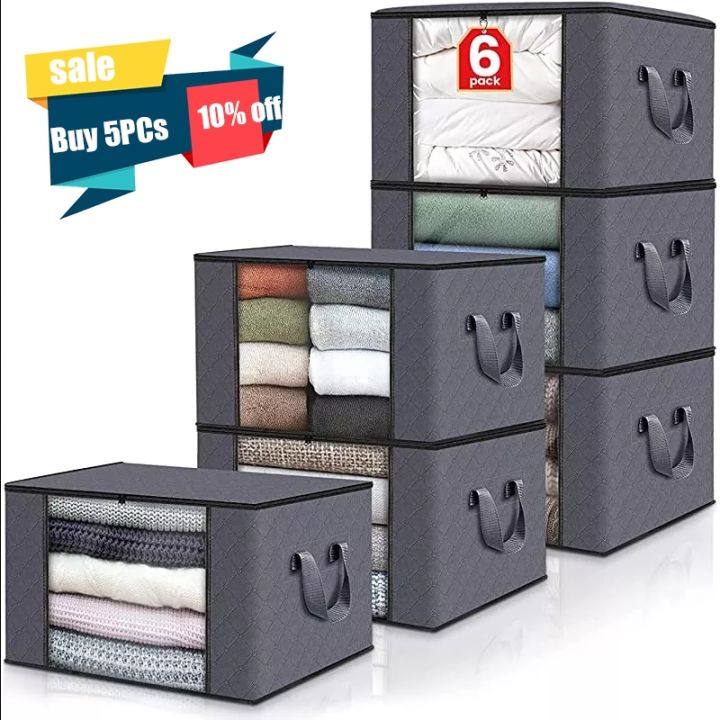 thickened-organizers-non-woven-quilt-storage-bag-clothes-storage-box-travel-portable-storage-box-folding-closet-home-accessories