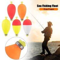 ↂ 10Pcs/Set Sea Fishing Float EVA Foam Tackle Float Lead Weight Classic Fishing Bobber Oval Type Bobbers Spring Floats