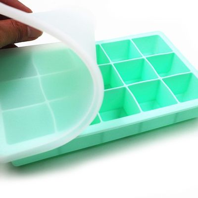 hot【cw】 15 Food Grade Tray Silicone Mold with Lid Maker Cold Drink Bar Accessories