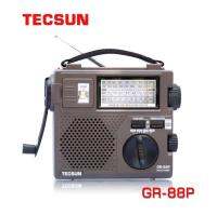 Tecsun GR-88P Fm/mw เครื่องรับวิทยุแบบเต็มคลื่น,วิทยุไดนาโมดิจิทัลพร้อมไฟ LED ฉุกเฉิน