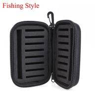 【HOT】 Portabale Fly Fishing Spinner Bait Foam Trout Flies Fishook Hard EVA Storage