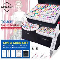 ✠✘ Aicrane Touchfive ชุดปากกามาร์กเกอร์ 30 40 60 80 สี